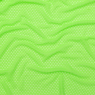 Neon Green Stretch Fishnet Lace