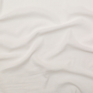 Ushuaia White Crinkled Linen and Rayon Gauze