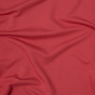 Cardinal Red Stretch Cotton French Terry