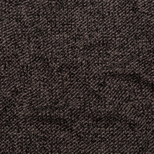Black and Coral Almond Wool Tweed
