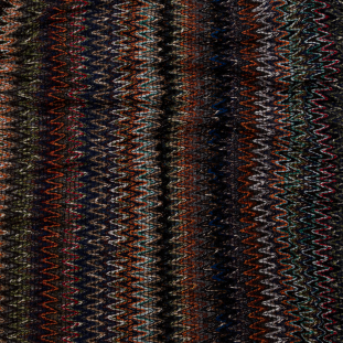 Italian Fall Tones Zig-Zag Novelty Wool Knit
