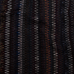 Italian Winter Tones Zig-Zag Novelty Wool Knit