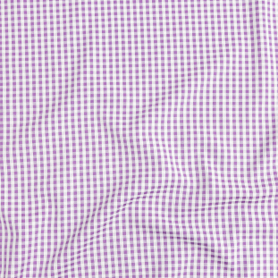 Premium Lilac Gingham Cotton Shirting