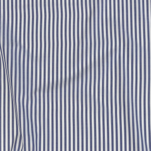Premium Navy Checkered Bengal Stripes Cotton Shirting