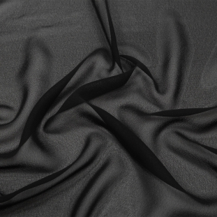 Lux Esma Black Multi-Twist Polyester Chiffon