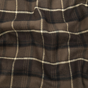Fudgesickle and Putty Plaid Cotton Flannel