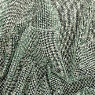 Platina Hurrem Green Luxury Tulle with Metallic Platinum Glitter