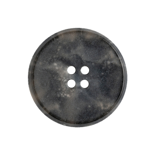 Raven Translucent Splatter and Swirl 4-Hole Plastic Saucer Button - 40L/25.5mm