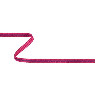 Pink and Purple Zig Zag Elastic - 0.25"