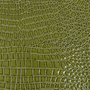 Brisbane Lime Faux Crocodile Patent Leather
