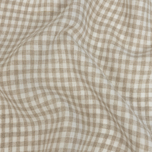 Torres Natural and White Linen Gingham