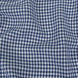 Torres Twilight Blue and White Linen Gingham