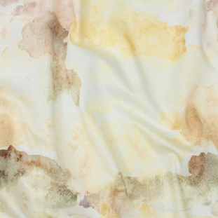Mood Exclusive Yellow and Vanilla Ice Celestial Radiance Stretch Cotton Sateen