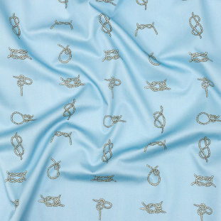Mood Exclusive Sky Blue Knot To Be Stretch Cotton Sateen