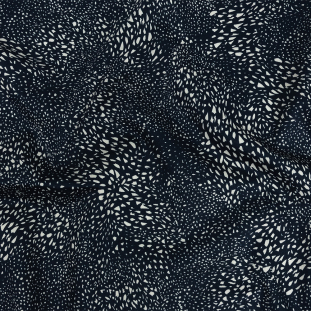 Mood Exclusive Navy Windswept Fields Stretch Cotton Sateen