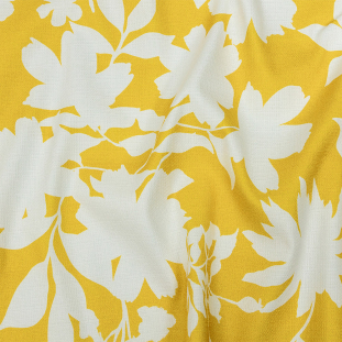 Mood Exclusive Yellow Sultry Silhouettes Stretch Cotton Woven