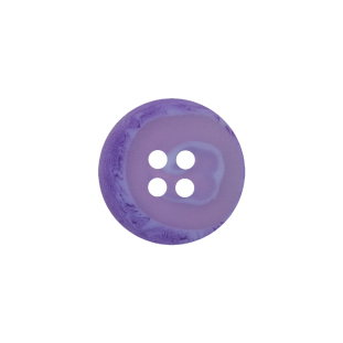 Transparent and Lilac Swirl 4-Hole Low Convex Top Button - 28L/18mm