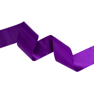 2.25 Purple Single Face Satin Ribbon