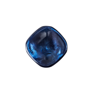 Blue Depths Iridescent Tunnel-Shank Back Button with Needle Channel - 32L/20mm