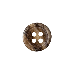 Brown, Toffee and Toasted Coconut Tire Rim 4-Hole Plastic Button - 24L/15mm