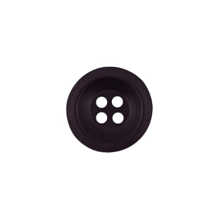 Italian Plum Perfect Iridescent Rolled Rim 4-Hole Plastic Button - 24L/15mm