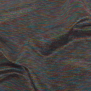 Polyester Lame - Metallic Rainbow on Black - Ellery Collection