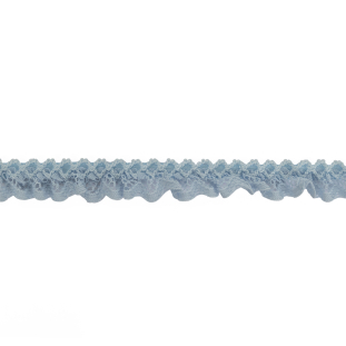 Baby Blue Criss Cross Crochet Trimming - 0.625"