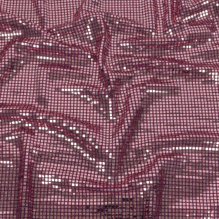Liquid Sparks Port Royale Squares Stretch Metallic Sequined Knit