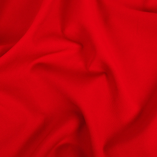 Tango Red Stretch Heavy Polyester Crepe