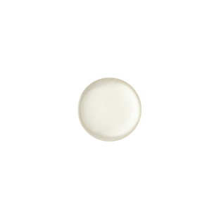 Vintage Ivory Pearlescent Flat Shank Back Plastic Button - 18L/11.5mm