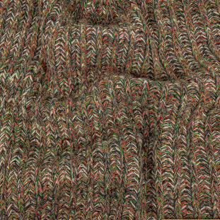 Fluorite Green, Aurora Red and Striped Mustard Chunky Sweater Knit
