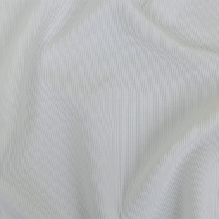 Ivory Ribbed Stretch Polyester Matelasse