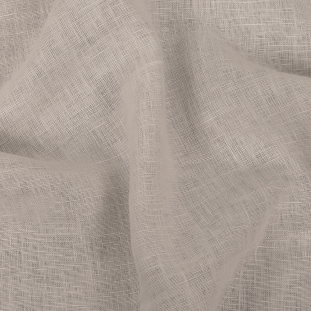 Famous Australian Designer Marshmallow Plain Textured Linen Woven