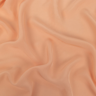 Famous Australian Designer Tropical Peach Crepe de Chine Viscose Lining