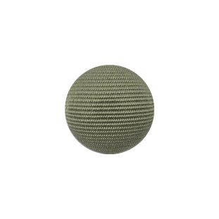 Oil Green Ottoman Fabric Covered Domed Cotton Blend Sew On Button - 25L/16mm
