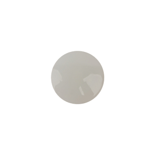 Cloudy White Nearly Opaque Shank Back Plastic Button - 20L/12.5mm