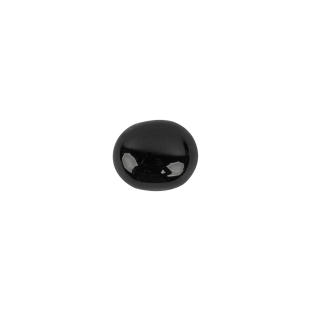 Darkest Pearl Blue Dome Shaped Oval Self Back Button - 18L/11.5mm