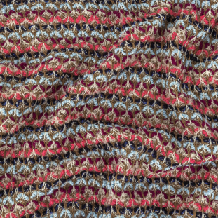 Navy, Magenta, Sky and Fuchsia Wool Sweater Knit