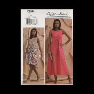 Vogue Kathryn Brenne Misses' Dresses Pattern V9314 Size OSZ (6-14, 16-22)