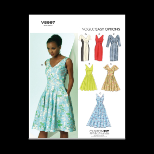 Vogue Misses' Dress Pattern V8997 Size E5 (14-16-18-20-22)