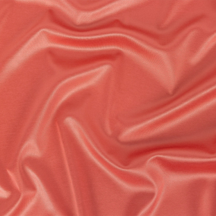 Coral Satin-Faced Interlock Double Knit