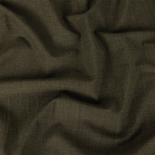 Italian Army Green Heathered Stretch Suiting