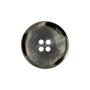 Blue Gray and Brown Iridescent 4-Hole Plastic Saucer Button - 36L/23mm