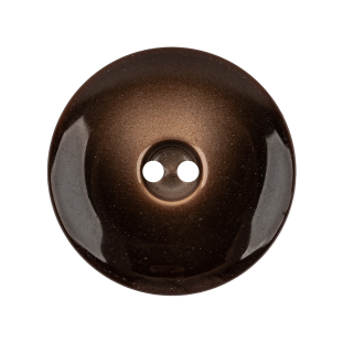 Toffee and Chocolate Ombre Deep Well 2-Hole Plastic Button - 44L/28mm