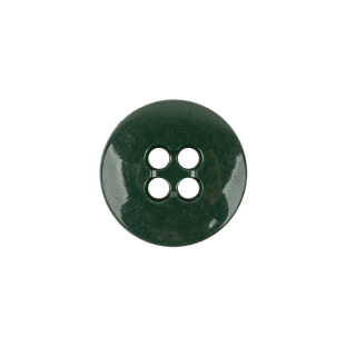 Hunter Green Low Convex 4-Hole Plastic Button - 27L/17mm