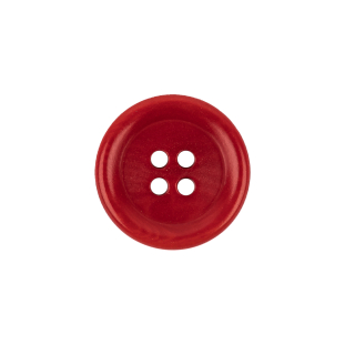 Apple Red Tire Rim 4-Hole Plastic Button - 30L/19mm