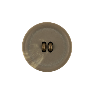 Matte Camo and Brass Shallow Plate Plastic and Metal Shank Back Button - 36L/23mm