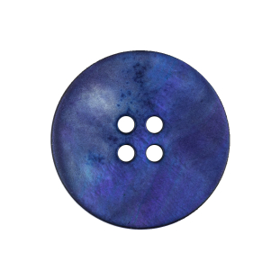 Dark Blue, Purple and Gray Cloud 4-Hole Smooth Top Plastic Button - 40L/25.5mm