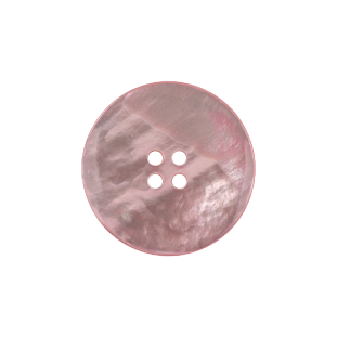 Italian Soft Pink Iridescent 4-Hole Half Dome Glass Button - 34L/21.5mm