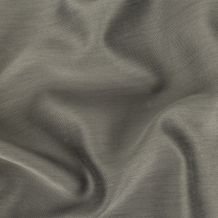 Steel Gray Silk and Cotton Woven